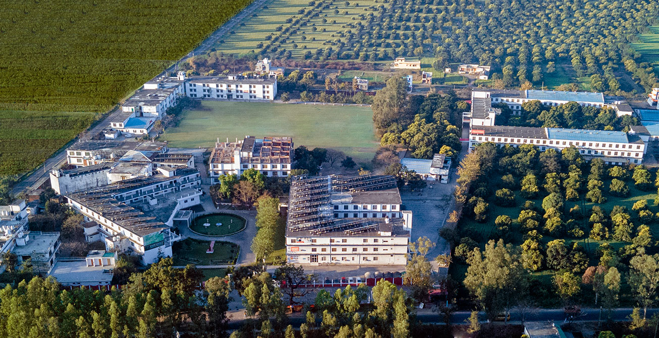 Amrapali Campus - Students under tree